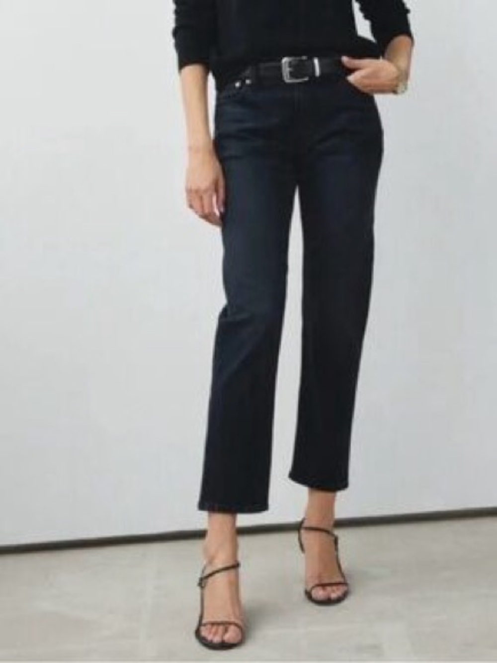 AYR Yes Yes Yes Straight Leg Jeans Black